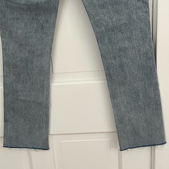 NEW GENERATION LOVE justine denim pants in light blue wash white buttons Size 24 - Picture 9 of 16